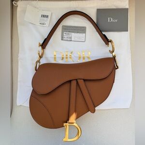Dior Tan Saddle Bag